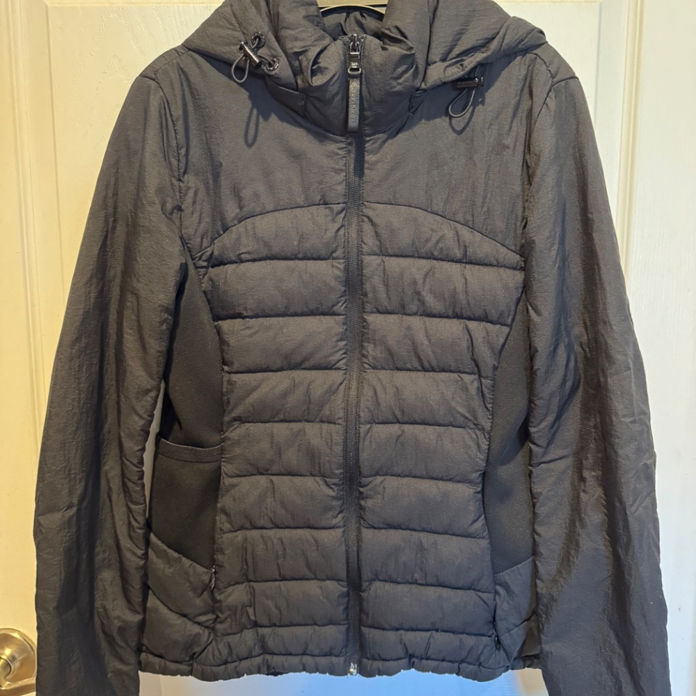 Women's hybrid puffer jacket